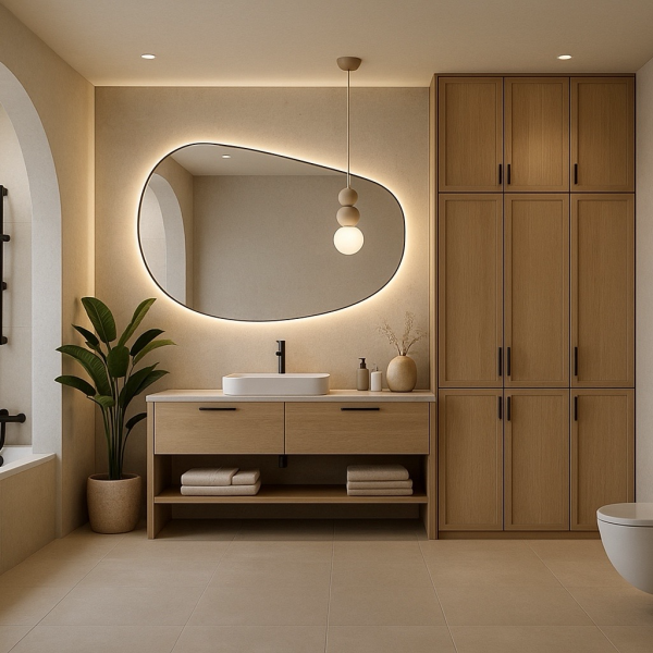 Modrzewiowa łazienka