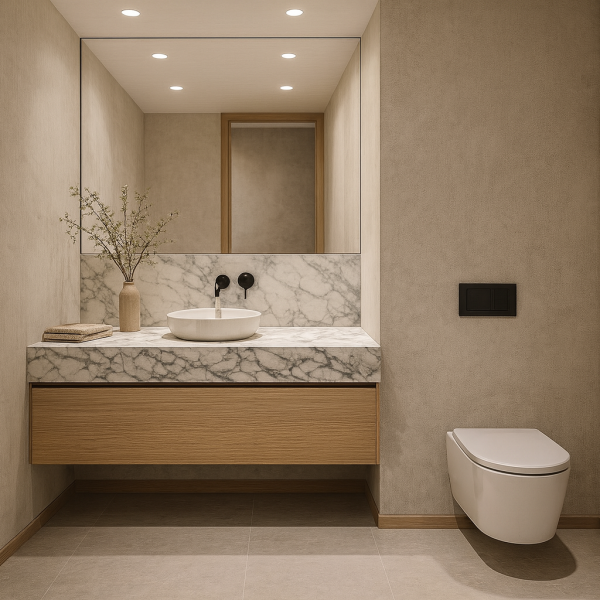 Projekt Sosnowy Zakątek toaleta