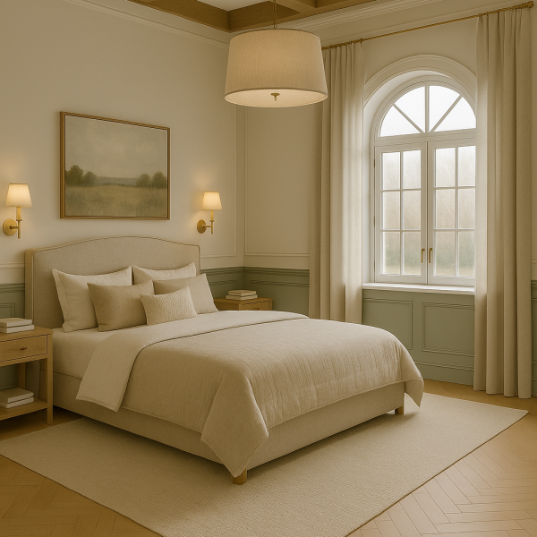 Willa szałwiowa sypialnia